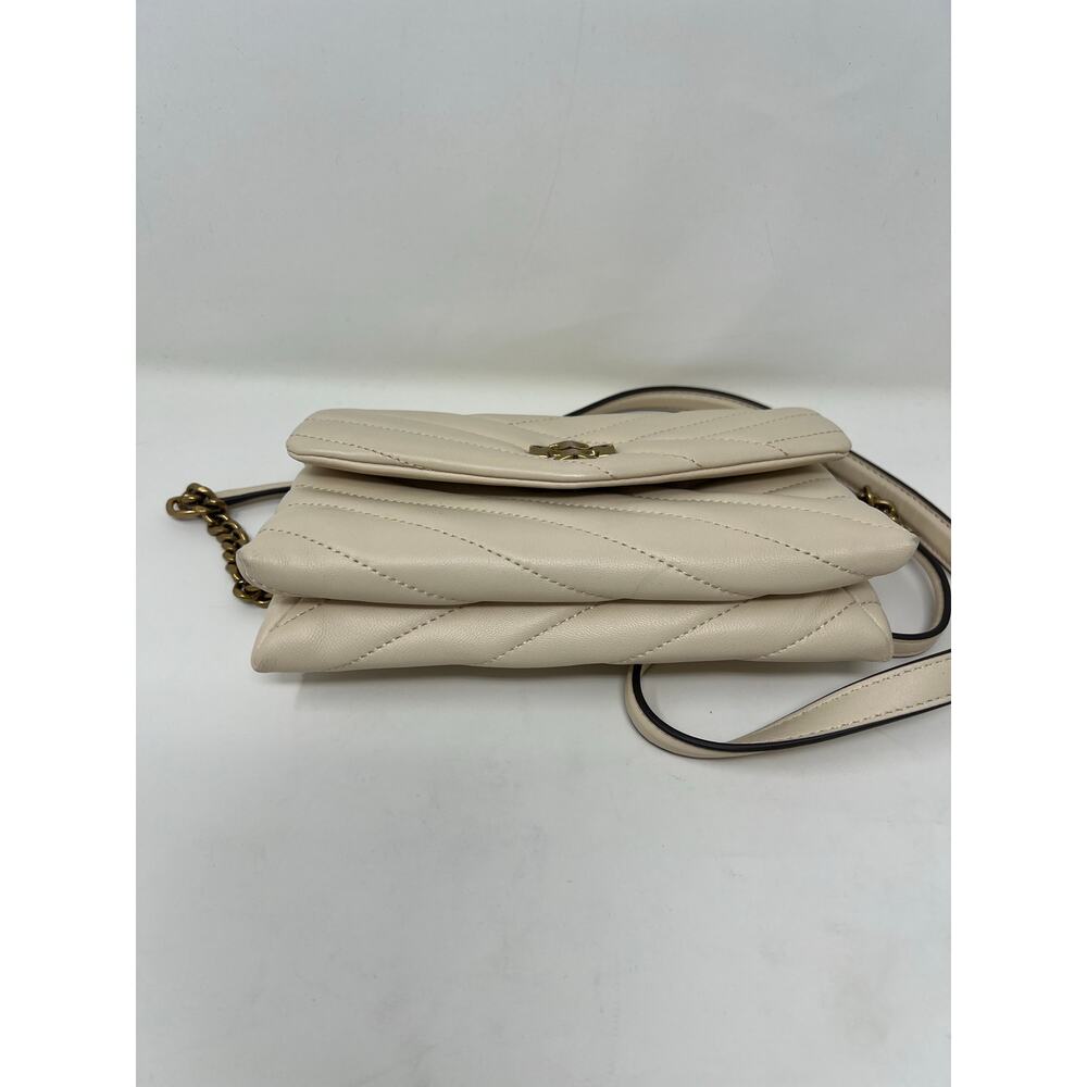 Tory Burch Kira Chain Wallet Cream - Picture 2 of 6